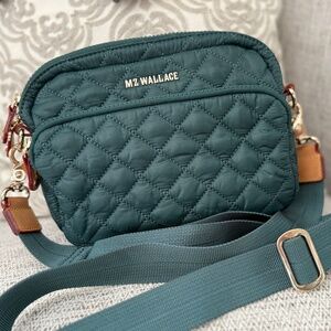 MZ Wallace Small Metro Camera Bag Emerald - EUC